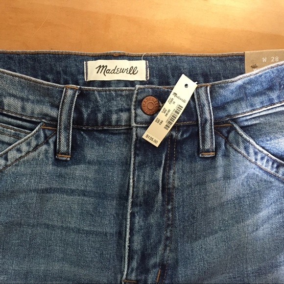 BRAND NEW! Madewell Wide Leg Drop Hem Cropped crop Size-28 - Picture 2 of 4